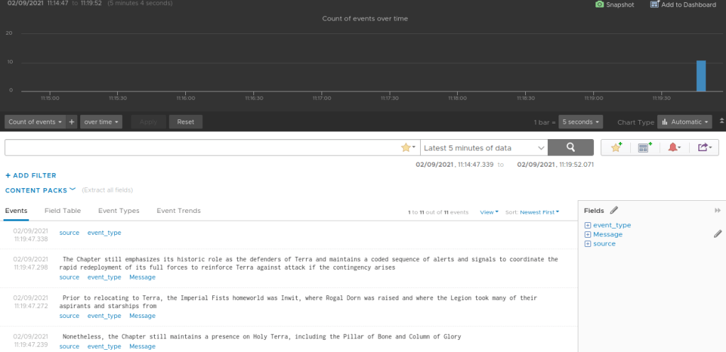A working portable web-shim to import messages into Log Insight.